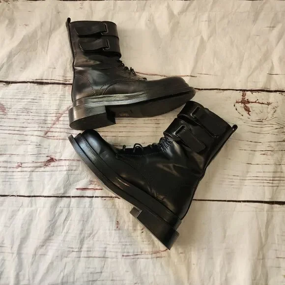 Paloma Barcelo Tyson Combat Boot Size 38